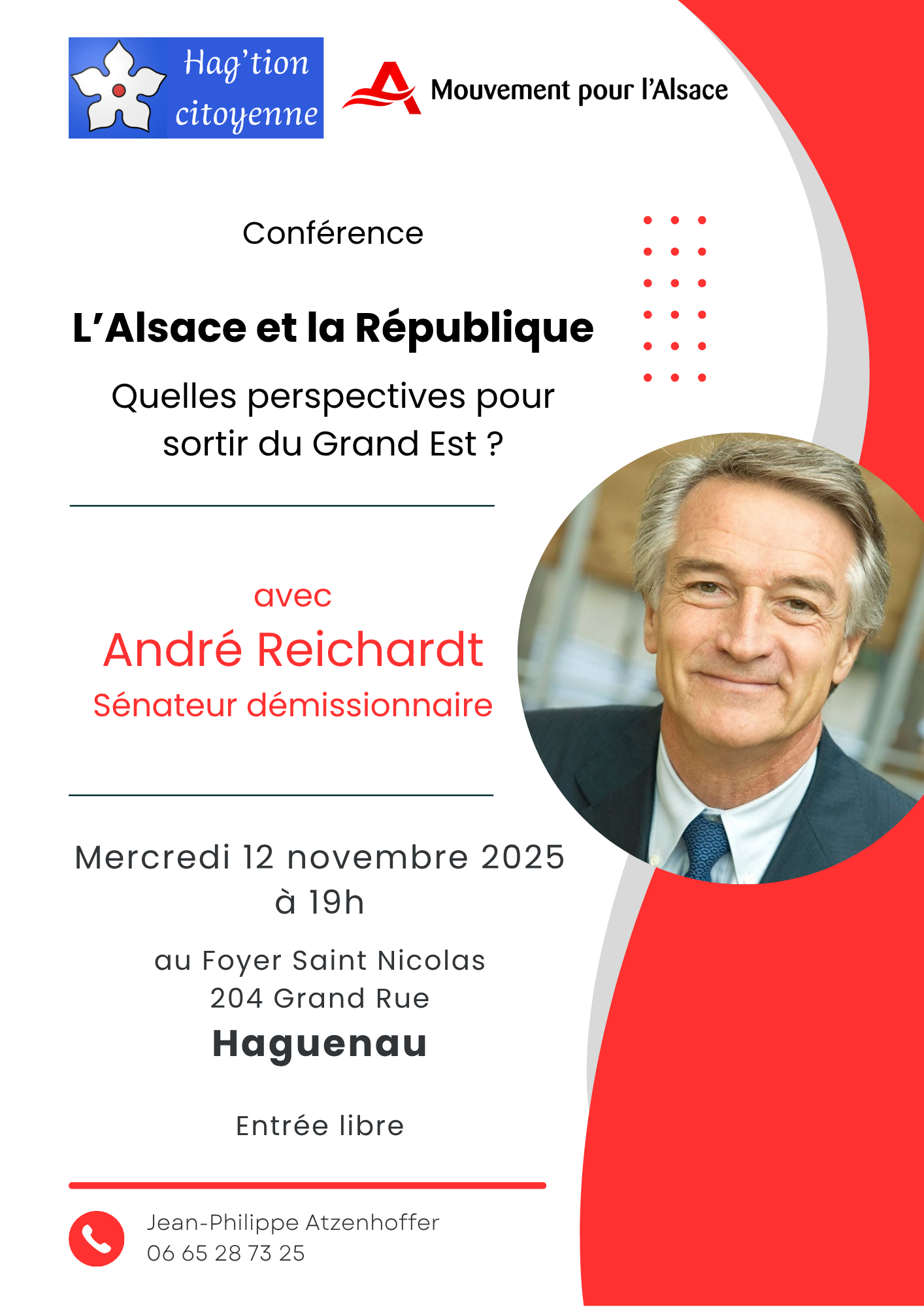 Conférence : L’Alsace et la République, quelles perspectives pour sortir du Grand Est ?